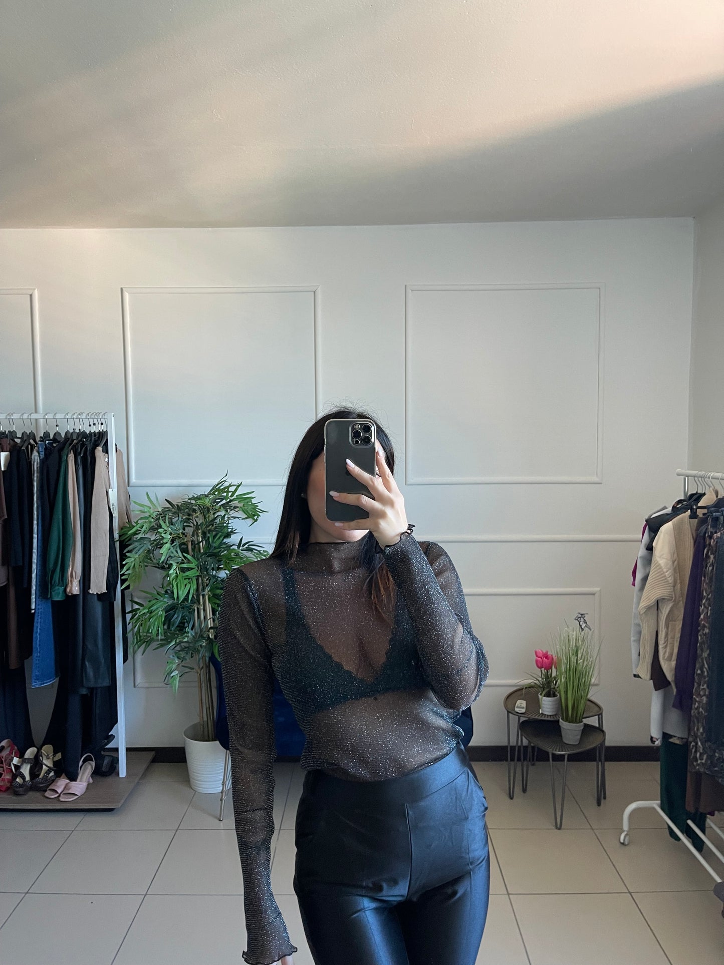 Maglia velata Glitter